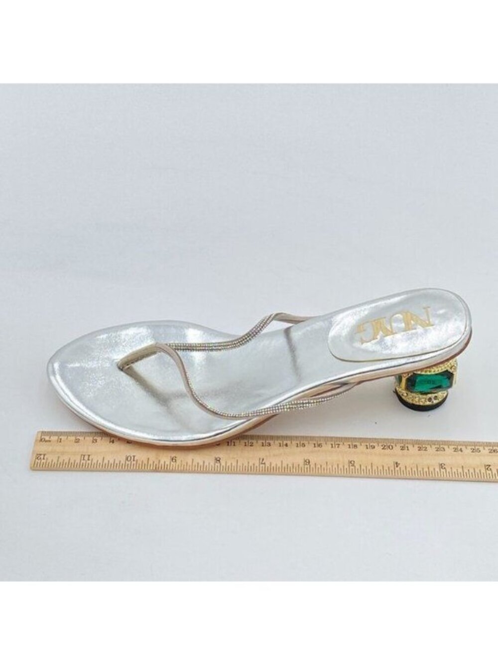 Women Fashion Thong Mid Heel Sandals Casual Flip Flops Open Almond Toe Daily